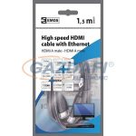 EMOS SD0101 HDMI+ETHERNET A/M-A/M CSATLAKOZÓ KÁBEL 1,5M