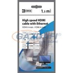 EMOS SD0201 HDMI+ETHERNET A/M-A/M CSATLAKOZÓ KÁBEL 1,5M