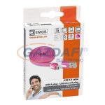   EMOS SM7001P USB 2.0 A/M-MICRO B/M 1M RÓZSASZÍN CSATLAKOZÓ KÁBEL