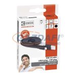   EMOS SM7013BL USB 2.0 A/M-i16P/M 1M FEKETE CSATLAKOZÓ KÁBEL