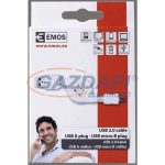 EMOS SM7040 USB 2.0 A/M-MICRO B/M 0,8M CSATLAKOZÓ KÁBEL