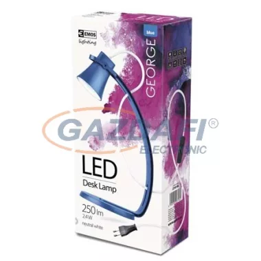 EMOS Z7501BL LED GEORGE ASZTALI LÁMPA KÉK (Z7501BL) EMOS Z7501BL LED GEORGE ASZTALI LÁMPA KÉK (Z7501BL)
