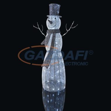 KARÁCSONYI DEKO RATTAN HÓEMBER 39x124 120LED IP44 ID. HIDEG