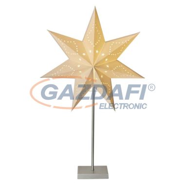 KARÁCSONYI DEKO PAPÍR CSILLAG ÁLLV 10LED IP20 2xAA ID. MELEG