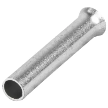 TRACON E01NR Szigeteletlen érvéghüvely, ónozott elektrolitréz 0,5mm2, L=8mm