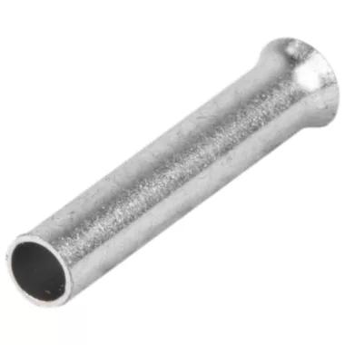 TRACON E04N Szigeteletlen érvéghüvely, ónozott elektrolitréz 1,5mm2, L=10mm