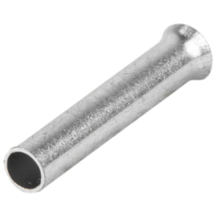 TRACON E04N Szigeteletlen érvéghüvely, ónozott elektrolitréz 1,5mm2, L=10mm