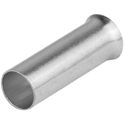 TRACON E06N Szigeteletlen érvéghüvely, ónozott elektrolitréz 4mm2, L=12mm