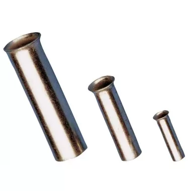 TRACON E09N-18 Szigeteletlen érvéghüvely, ónozott elektrolitréz 16mm2, L=18mm, 100 db/csomag