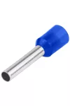 TRACON E117 Szigetelt (PA6.6) érvéghüvely, ónozott elektrolitréz, kék 2,5mm2, L=19,2mm