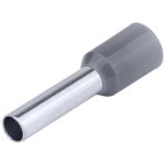 TRACON E121 Szigetelt (PA6.6) érvéghüvely, ónozott elektrolitréz, szürke 4mm2, L=25,5mm