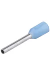 TRACON E135 Szigetelt (PA6.6) érvéghüvely, ónozott elektr.réz,világoskék 0,25mm2, L=12,8mm