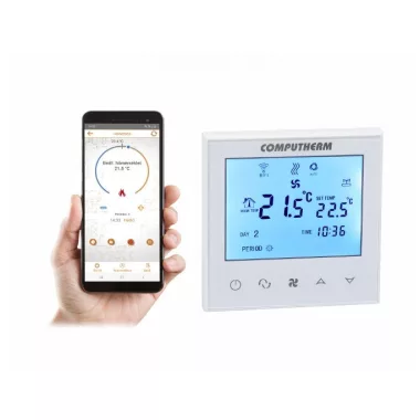 Computherm E280FC programozható digitális Wi-Fi fan-coil termosztát 2- és 4-csöves rendszerekhez