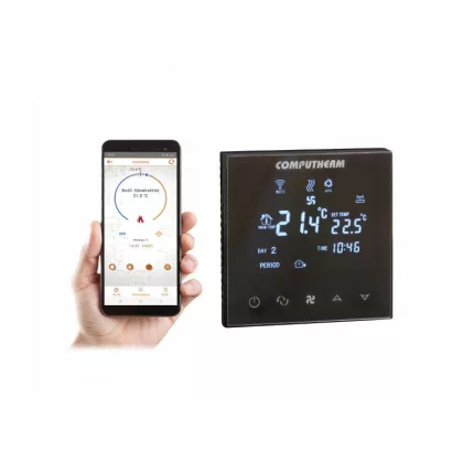 Computherm E300FC programozható digitális Wi-Fi fan-coil termosztát 2- és 4-csöves rendszerekhez Computherm E300FC programozható digitális Wi-Fi fan-coil termosztát 2- és 4-csöves rendszerekhez