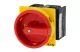 EATON 017667 Main switch, T3, 32 A, flush mounting, 2 contact unit(s), 3 pole + N, Emergency switching off function, With red rotary handle and yellow locking ring - 3
