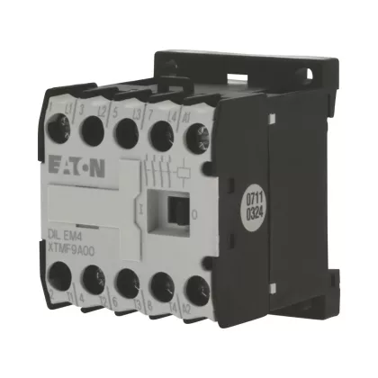   EATON 022078 Segédkontaktor 4kW, 4-pólus 9A AC-3, 20A AC-1, Uc=220V/50Hz, 220V/60Hz