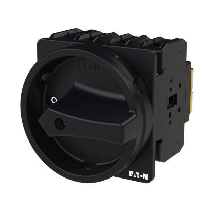EATON 022263 Main switch, P3, 100 A, flush mounting, 3 pole + N, STOP function, With black rotary handle and locking ring, Lockable in the 0 (Off) position