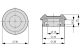 EATON 024404 Kábelátvezető betét, nyomáskiegyenlítő membránnal PG16