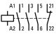 EATON 033233 Segédkontaktor 4kW, 3-pólus+1ny érintkezõ, Uc=42V/50Hz, 42V/60Hz