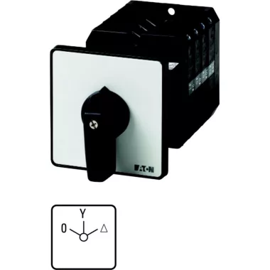 EATON 092161 Star-delta switches, T5B, 63 A, rear mounting, 4 contact unit(s), Contacts: 7, 60 °, maintained, With 0 (Off) position, 0-Y-D, SOND 29, Design number