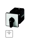 EATON 092423 Reversing switches, T5B, 63 A, rear mounting, 3 contact unit(s), Contacts: 5, 45 °, momentary, With 0 (Off) position, with spring-return from both dir