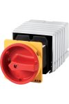 EATON 094803 Main switch, T5, 100 A, rear mounting, 6 contact unit(s), 11-pole, Emergency switching off function, With red rotary handle and yellow locking ring