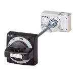   EATON 100667 Működtető fogantyú ajtócsatlakozóval, fekete/szürke, ajtózár, zárható, NZM1, UL szabvány