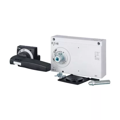   EATON 100678 Működtető fogantyú ajtócsatlakozóval, fekete/szürke, ajtózár, zárható, NZM4, UL szabvány