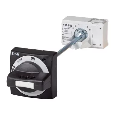 EATON 100683 Működtető fogantyú ajtócsatlakozóval, fekete/szürke, ajtózár, zárható, NZM1, UL szabvány