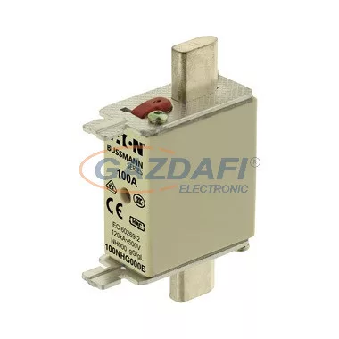 EATON 100NHG000B NH-betét 100A, DIN 000 méret, 500V AC, gG/gL EATON 100NHG000B NH-betét 100A, DIN 000 méret, 500V AC, gG/gL