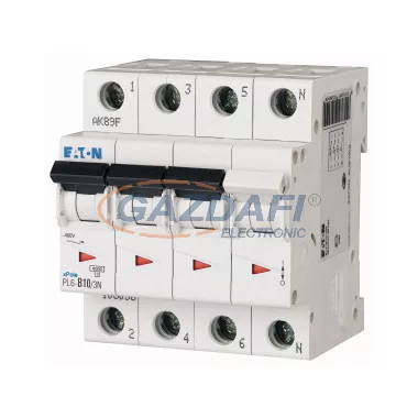 EATON 106036 Kismegszakító, 6kA 3 pólus+nulla