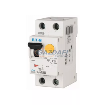 EATON 113103 Áramvédő-kismegszakító 6kA 1p+N, B, 30mA, A típus EATON 113103 Áramvédő-kismegszakító 6kA 1p+N, B, 30mA, A típus