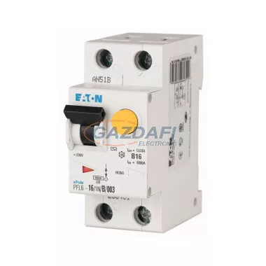 EATON 113106 Áramvédő-kismegszakító 6kA 1p+N, C, 30mA, A típus EATON 113106 Áramvédő-kismegszakító 6kA 1p+N, C, 30mA, A típus