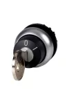 EATON 116298 Key-operated actuator, maintained, 2 positions, MS1–MS20, Key withdrawable:, I, Bezel: titanium