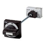   EATON 125956 Műk. fogantyú ajtócsatl., teng. szer. mélységhez - max. 400mm, +fogantyú fekete, készlet, NZM1