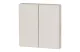 EATON 126047 RF gombburkolat 2x1/2 55x55mm, krémszínű, matt EATON 126047 RF gombburkolat 2x1/2 55x55mm, krémszínű, matt