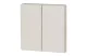 EATON 126047 RF gombburkolat 2x1/2 55x55mm, krémszínű, matt EATON 126047 RF gombburkolat 2x1/2 55x55mm, krémszínű, matt