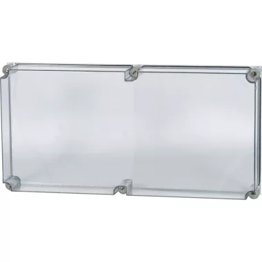 EATON 138524 Cap, transparent smoky gray, lockable, HxWxD=750x375x100mm
