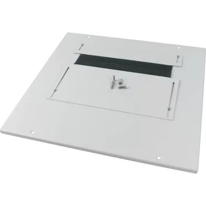 EATON 143371 Bottom-/top plate, adjustable flange plates, for WxD = 1100 x 500mm, IP30, grey