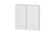 EATON 147593 RF gombburkolat 2x1/2 55x55mm 1-0, fehér, matt EATON 147593 RF gombburkolat 2x1/2 55x55mm 1-0, fehér, matt