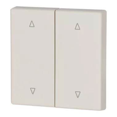 EATON 147618 RF gombburkolat 2x1/2 55x55mm, Fel-le, krémszínű matt EATON 147618 RF gombburkolat 2x1/2 55x55mm, Fel-le, krémszínű matt