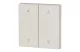 EATON 147618 RF gombburkolat 2x1/2 55x55mm, Fel-le, krémszínű matt EATON 147618 RF gombburkolat 2x1/2 55x55mm, Fel-le, krémszínű matt