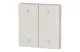 EATON 147618 RF gombburkolat 2x1/2 55x55mm, Fel-le, krémszínű matt EATON 147618 RF gombburkolat 2x1/2 55x55mm, Fel-le, krémszínű matt