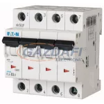   EATON 166499 Kismegszakító, 6kA 4 pólus 3A, B karakterisztika, PL6-B3/4