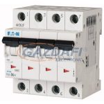   EATON 166553 Kismegszakító, 6kA 4 pólus 6A, D karakterisztika, PL6-D6/4