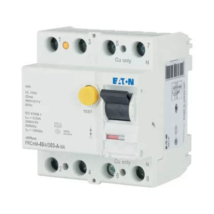 EATON 167102 Residual current circuit breaker (RCCB), 40A, 4p, 30mA, type A EATON 167102 Residual current circuit breaker (RCCB), 40A, 4p, 30mA, type A
