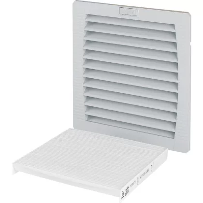   EATON 167301 Szellőzőrács szűrővel kapcsolótáblákhoz, IP55, 177x177mm