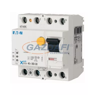 EATON 167869 Digitális áram-védőkapcsoló 40 A, 4p, 30 mA, type G/B (Fi-relé)