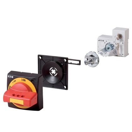 EATON 172529 Door coupling rotary handle, red-yellow, +key lock, size 1