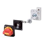   EATON 172531 Működtető fogantyú ajtócsatlakozóval, ajtózárral, pirosas/sárga, zárral és kulcsokkal, NZM2